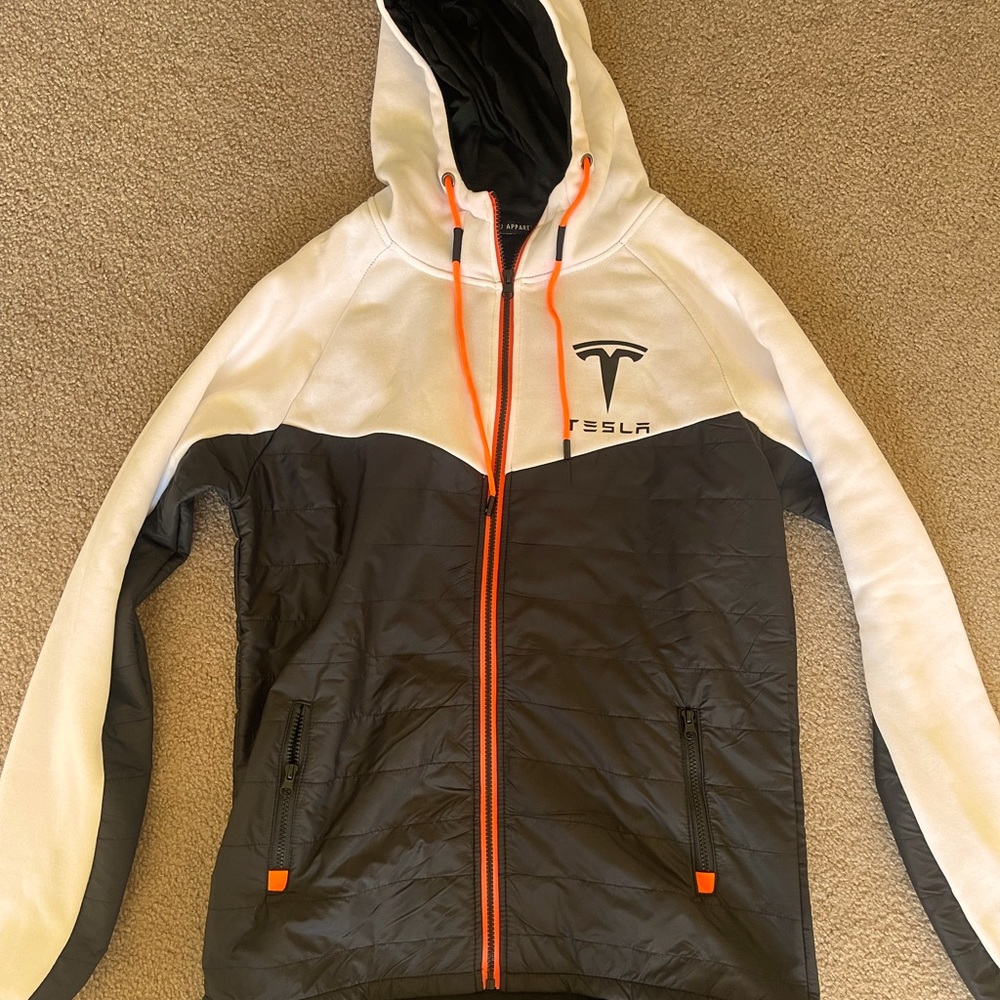 Brand New- Never Worn Men’s Tesla Hoodie Jacket